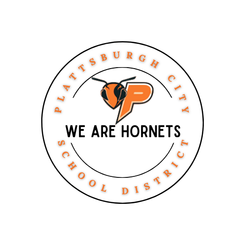 Logo that says we are hornets in a circle